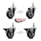 Service Caster 35 Inch Thermoplastic Rubber 12 Inch Threaded Stem Caster Set 2 Brakes SCC SCC-TS20S3514-TPRB-121315-2-PLB-2 - alternate 5